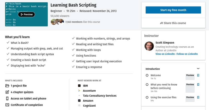 6. Aprende Bash Scripting (LinkedIn Learning)